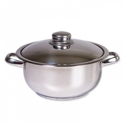 Oala inox cu capac Zilan ZLN-7253 COCINERA, diametru 24cm, capacitate 6L
