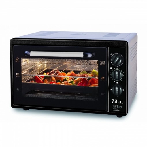 Cuptor electric Zilan ZLN-5320, 32L, 1420W, max 250 grade, temporizator 90 min, gri