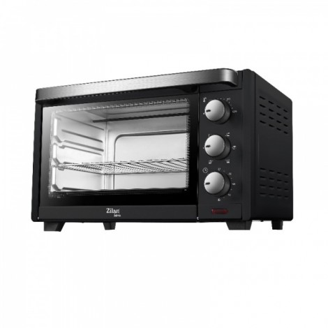 Cuptor electric Zilan ZLN-0973, 15L, 1200W, geam dublu, max 230 grade, temporizator 60 min, negru