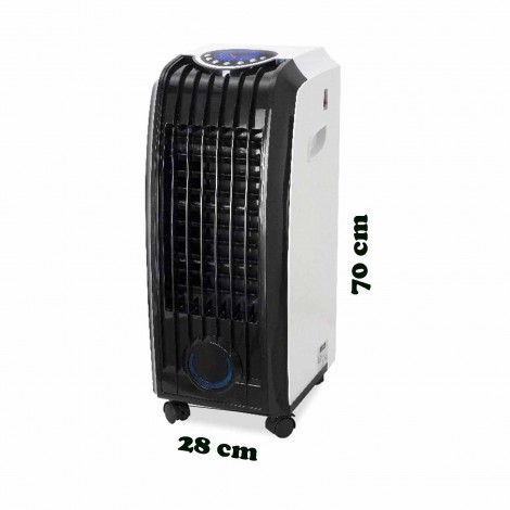 Racitor aer Zilan ZLN-1307, 60W, 3 viteze, 8L, timer, umidificator, purificator, racire si functie de ionizare, telecomanda, alb