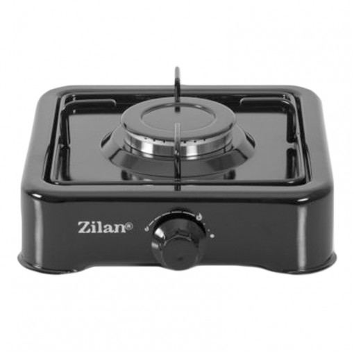 Aragaz emailat 1 ochi Zilan ZLN-0018, alimentare GPL butelie, negru