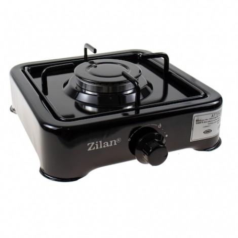 Aragaz emailat 1 ochi Zilan ZLN-0018, alimentare GPL butelie, negru