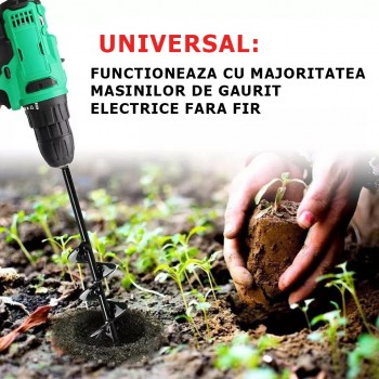 Burghiu pentru bormasina pt gradina, rasaduri