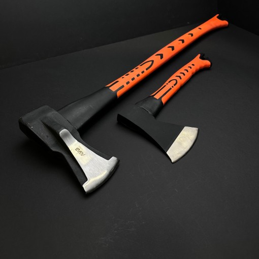 Set Padurar Crapat Lemne 2 piese, Secure 85cm, Toporisca 36cm, coada fibra de sticla