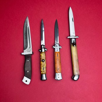 Set camping 4 piese, lama otel inox, diverse modele, USA