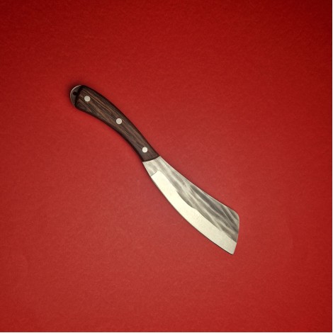 Set 5+1 piese Macelarie: Toporisca YinYang, Cuțit înjunghiat doua taisuri, 2 cuțite otel inox si Satar + cadou: Cutit tip briceag