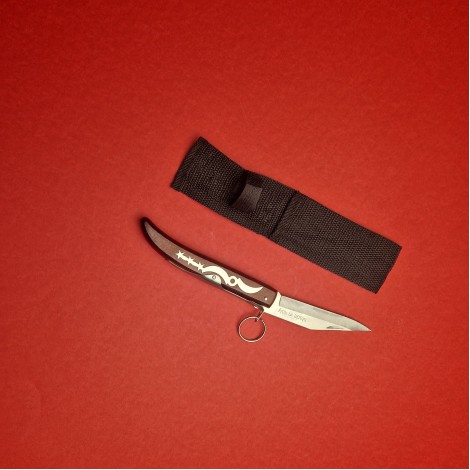 Set 5+1 piese Macelarie: Toporisca YinYang, Cuțit înjunghiat doua taisuri, 2 cuțite otel inox si Satar + cadou: Cutit tip briceag