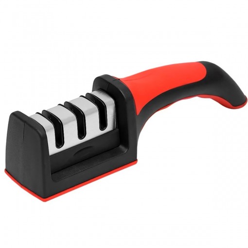 Ascutitor cutite, 3 nivele, grinder manual, maner anti-alunecare