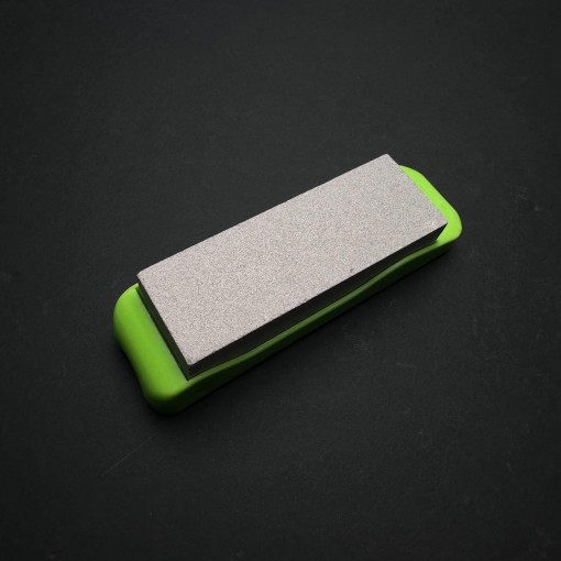 Ascutitor de cutite manual tip piatra, 15 x 5 cm, verde