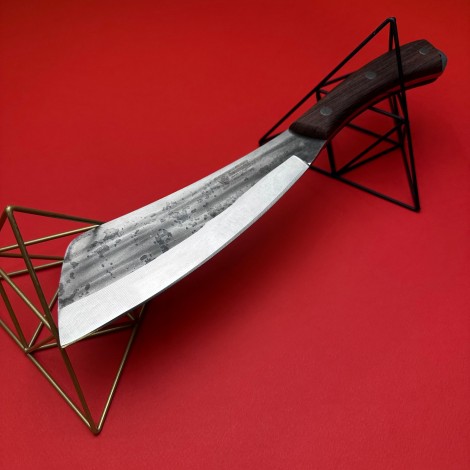 Cutit fier forjat tip Maceta Gama Vanator 36cm, maner lemn + Cadou Cutit transat 26cm, mctg4 av4