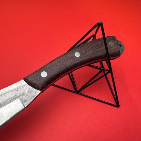 Cutit fier forjat tip Maceta Gama Vanator 36cm, maner lemn + Cadou Cutit transat 26cm, mctg4 av4