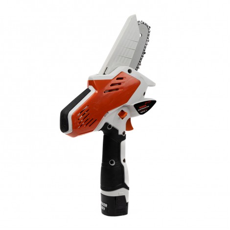 Mini Drujba Boxer BX-3303, 2 acumulatori 28V 5Ah, lama si lant 6inch, alb