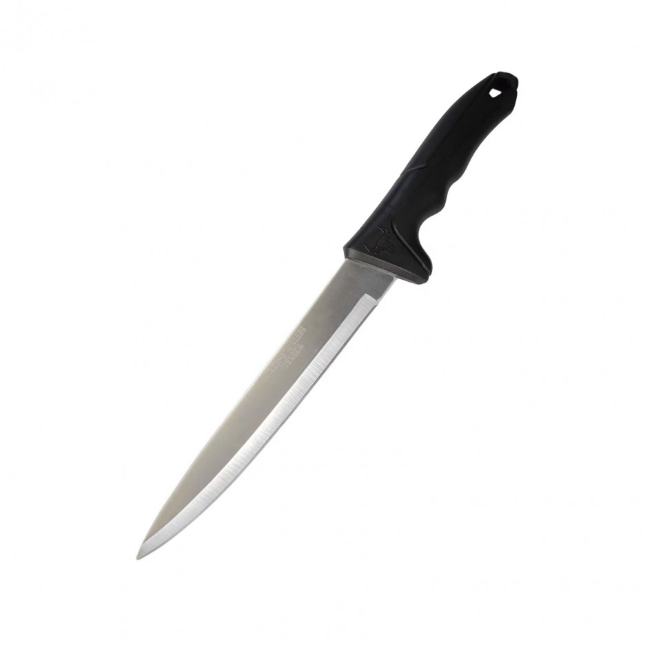 Cutit macelarie 32cm, lama dreapta otel inox, negru