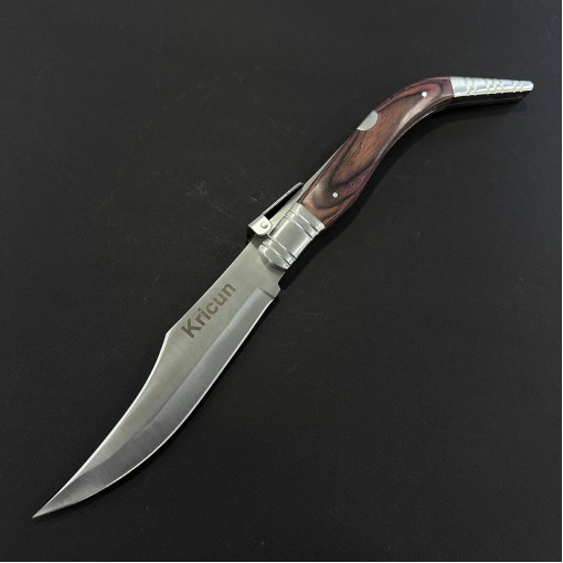 Briceag camping Bandolera 38cm, lama otel inox, maner lemn FR19