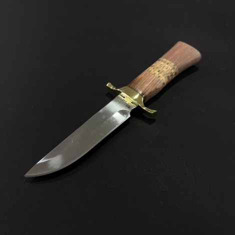 Cuțit camping tip dagger Columbia Saber 25 cm, lama otel inox, maner lemn, teacă inclusa, COL-25SA