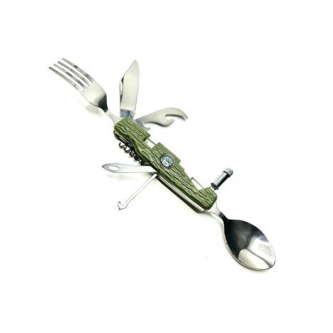 Briceag multifuncțional camping 12cm, 8 in 1 funcții integrate, verde, BRC-MULTI12 Briceag multifuncțional camping 12cm, 8 in 1 funcții integrate, verde, BRC-MULTI12