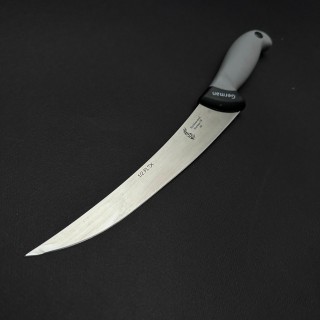 Cutit macelarie dezosat 34cm, lama otel inox 1/2FLEX, maner silicon gri CMDS34G-OI