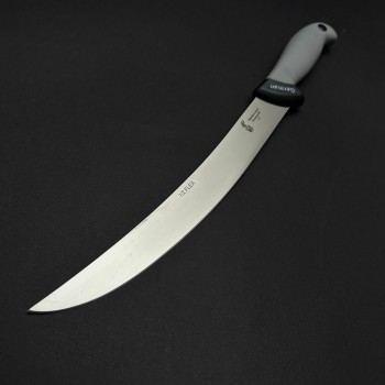 Cutit macelarie dezosat 38cm, lama otel inox 1/2FLEX, maner silicon gri CMDS38G-OI