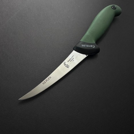 Cutit macelarie dezosat 26cm, lama otel inox 1/2FLEX, maner silicon verde CMDS26V-OI