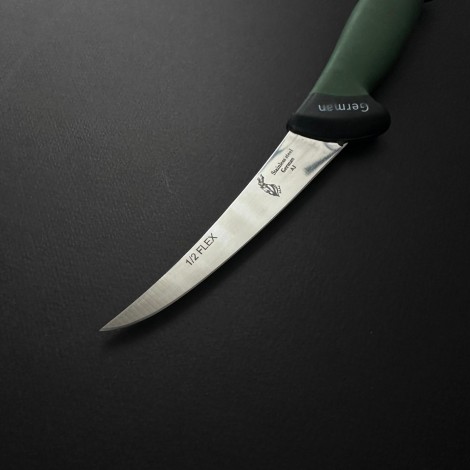 Cutit macelarie dezosat 26cm, lama otel inox 1/2FLEX, maner silicon verde CMDS26V-OI