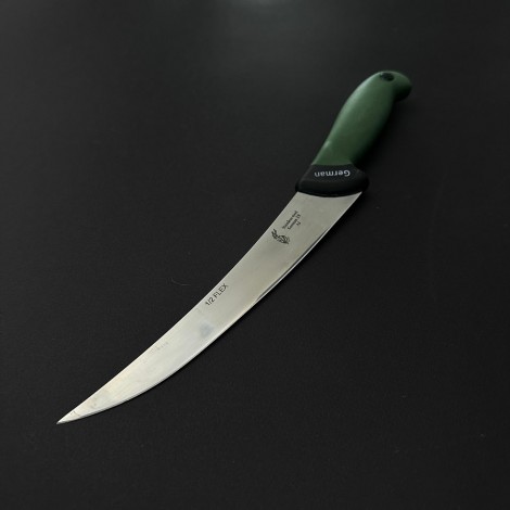 Cutit macelarie dezosat 34cm, lama otel inox 1/2FLEX, maner silicon verde CMDS34V-OI