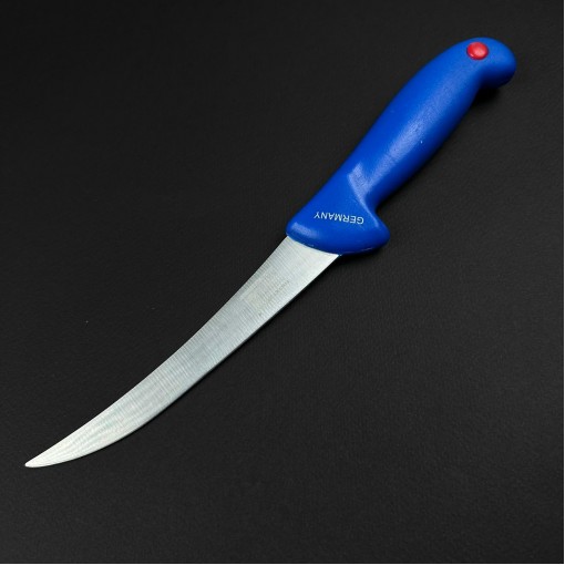 Cutit macelarie dezosat 30cm, lama otel inox, albastru CMD30A-OI