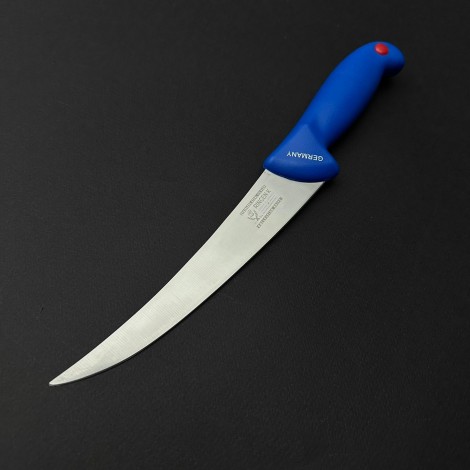 Cutit macelarie dezosat 30cm, lama lata otel inox, albastru CMD30AL-OI