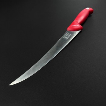 Cutit macelarie dezosat 36cm, lama otel inox, rosu CMD36R-OI