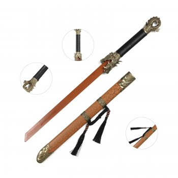 Sabie tradițională Han Tang cosplay / decorativă – replică realistă cu lamă lemn, 104 cm, SAB-HT104 FRS10