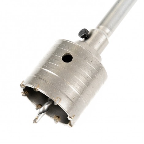 Carota diamantata, pentru beton si zidarie, 65mm, cu coada 60cm, SDS plus Carota diamantata, pentru beton si zidarie, 65mm, cu coada 60cm, SDS plus