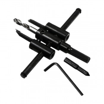 Carota reglabila pentru bormasina, 120mm, pentru lemn si panouri din plastic Carota reglabila pentru bormasina, 120mm, pentru lemn si panouri din plastic