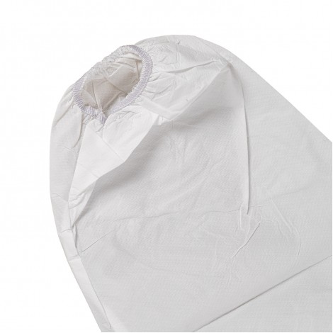 Combinezon protectie impermeabil, cu fermoar, reutilizabil, alb XL