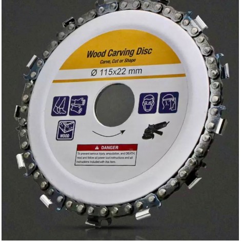 Disc Flex otel, pentru lemn, cu lant de drujba 125 mm, gaura 22 mm