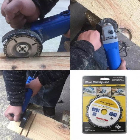 Disc Flex otel, pentru lemn, cu lant de drujba 125 mm, gaura 22 mm