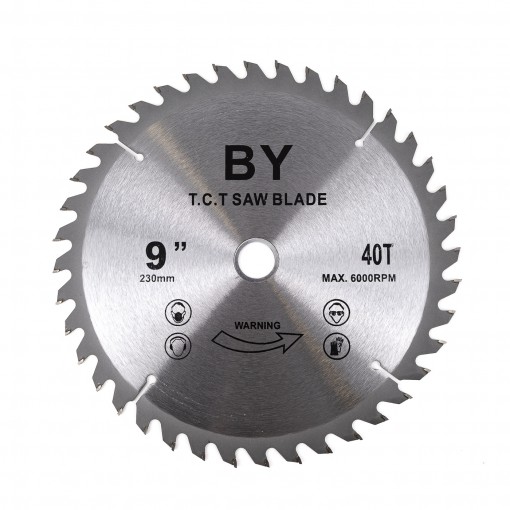 Disc panza circular, 230mm, 9inch, lemn, dinti vidia 40T, 6000rpm, cu fante