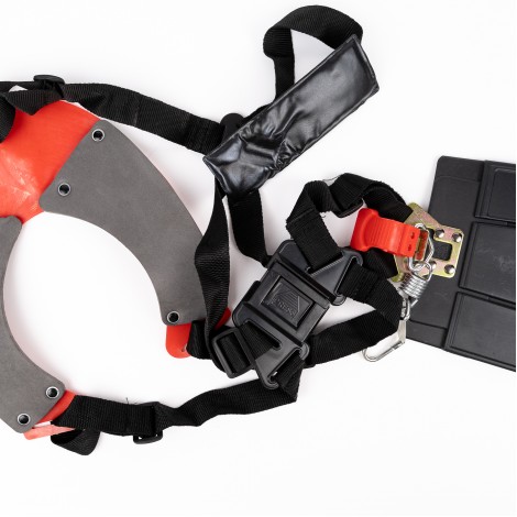 Ham reglabil pentru motocoase, carlig metalic, cu protectie