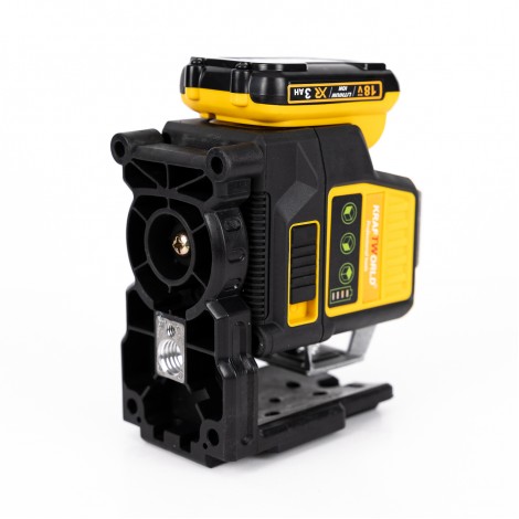 Nivela laser verde 3D Kraftworld, 2 acumulatori 18V 3Ah, 3 fascicule