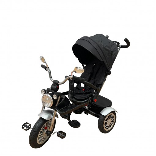 Tricicleta cu scaun reversibil si pozitie de somn, L-Sun SL03, negru