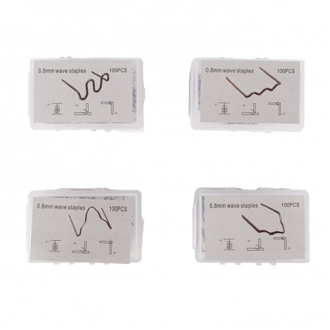 Trusa pistol lipit plastic la cald multifunctional, 400 capse, cleste si cutter, galben