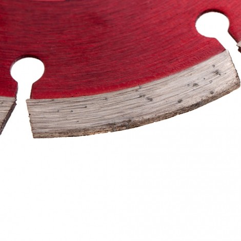 Disc diamantat pentru taiere uscata, segmentat, 230mm, rosu