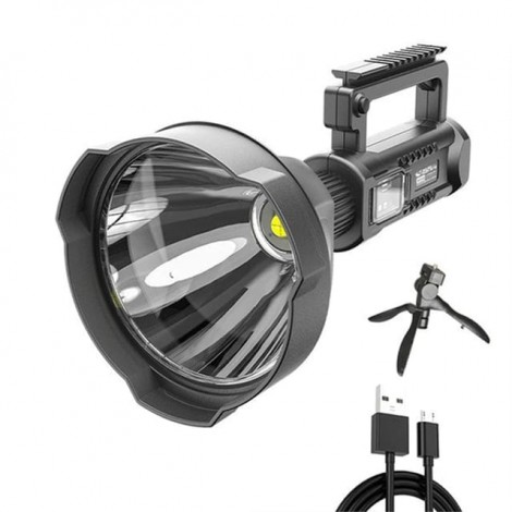 Lanterna LED cu maner si trepied inclus, 20W, 8000lumen, functie Powerbank, rezistenta la apa Lanterna LED cu maner si trepied inclus, 20W, 8000lumen, functie Powerbank, rezistenta la apa