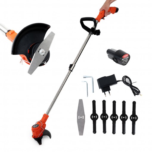 Motocoasa NumberOne cu acumulator, trimmer cu tija reglabila, 12V, 1680 W