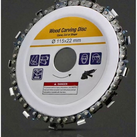 Disc Flex otel pentru lemn cu lant de drujba 115 mm, gaura 22 mm